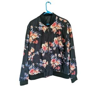Stacey Adams Jacket Men XL Floral Streetwear Statement Urban Lightweight Lined